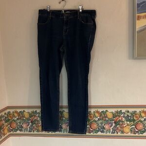 Old Navy Super Skinny Jeans, Size 12, Dark Blue Denim